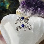 Lapis Lazuli Silver Slider Earrings